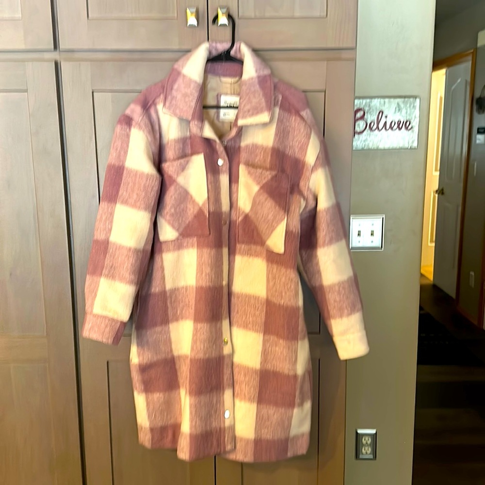 Plaid Coat worn once